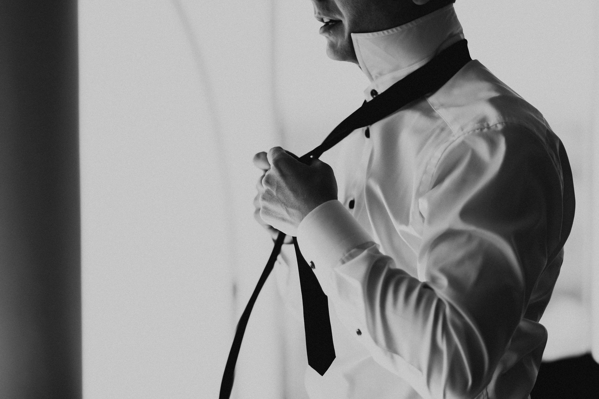 groom getting ready