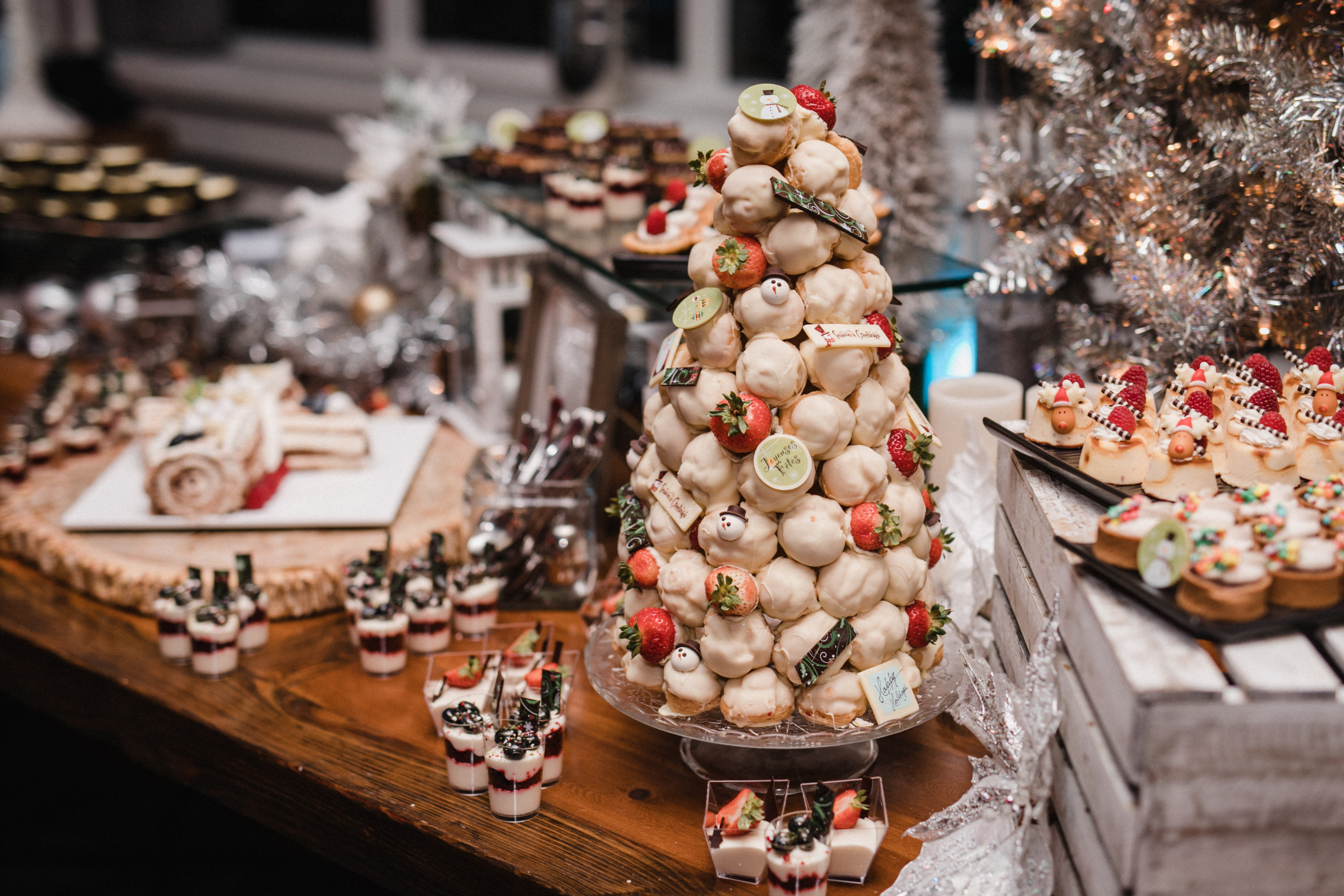 dessert table