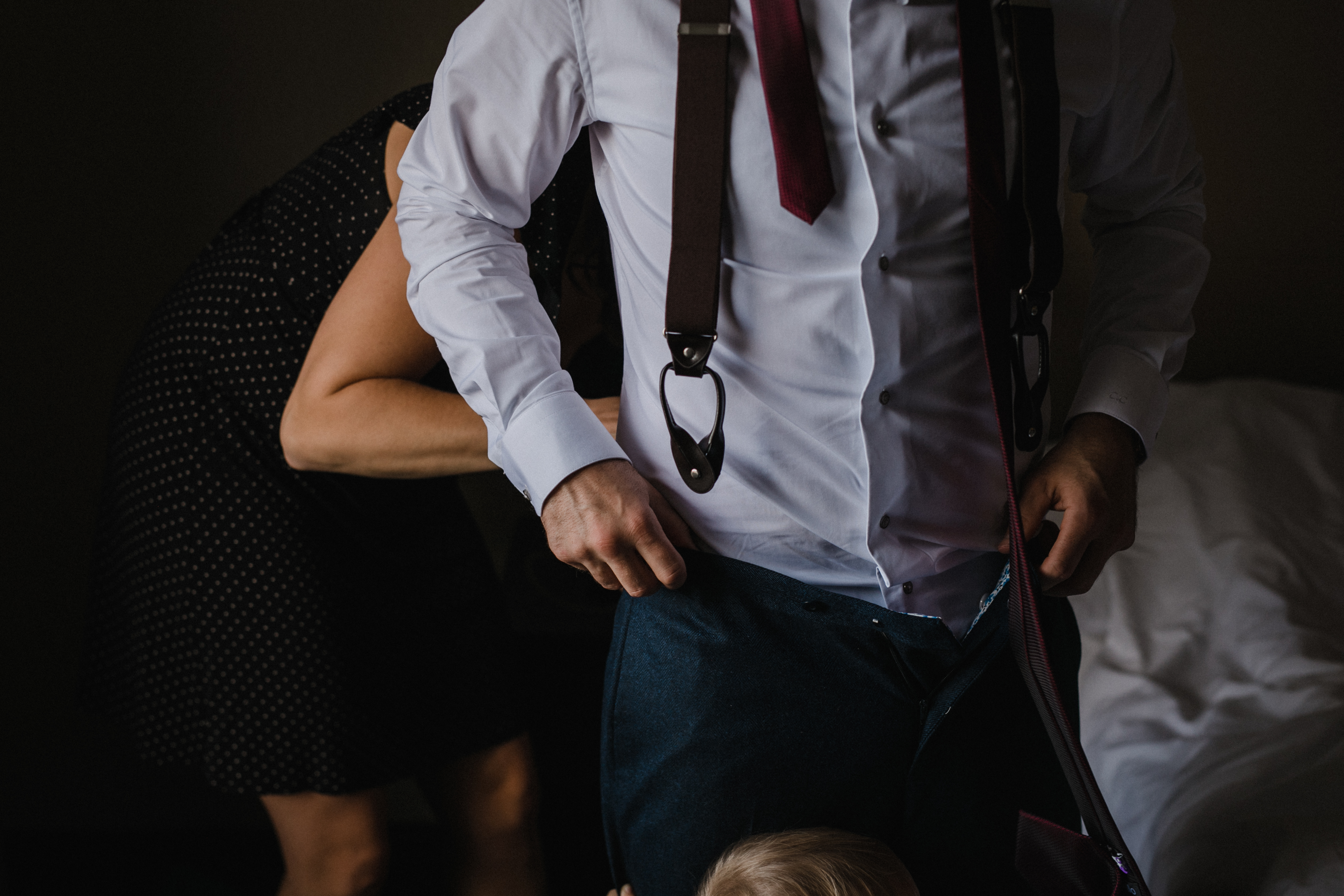 groom getting ready