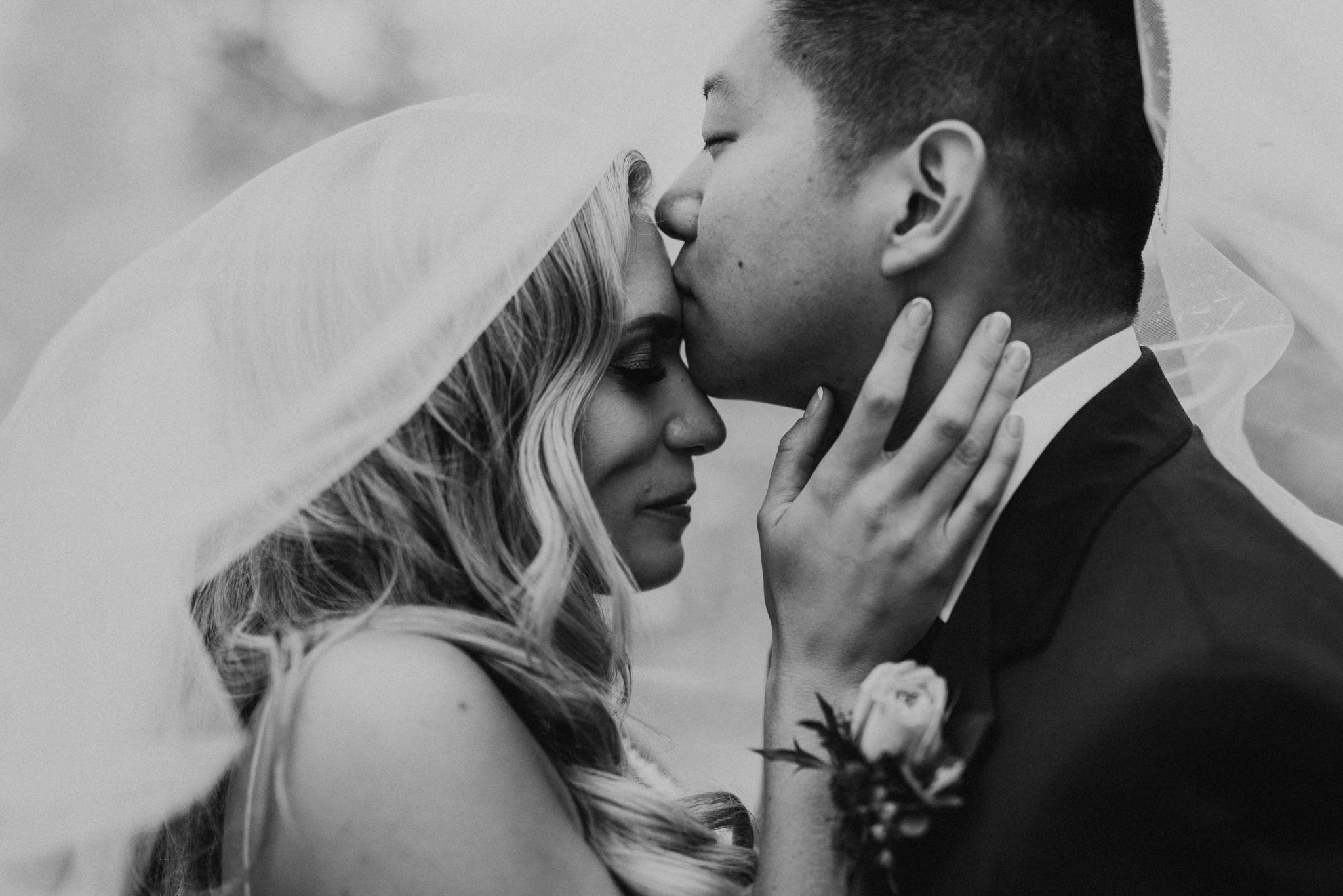 classic black and white wedding photography