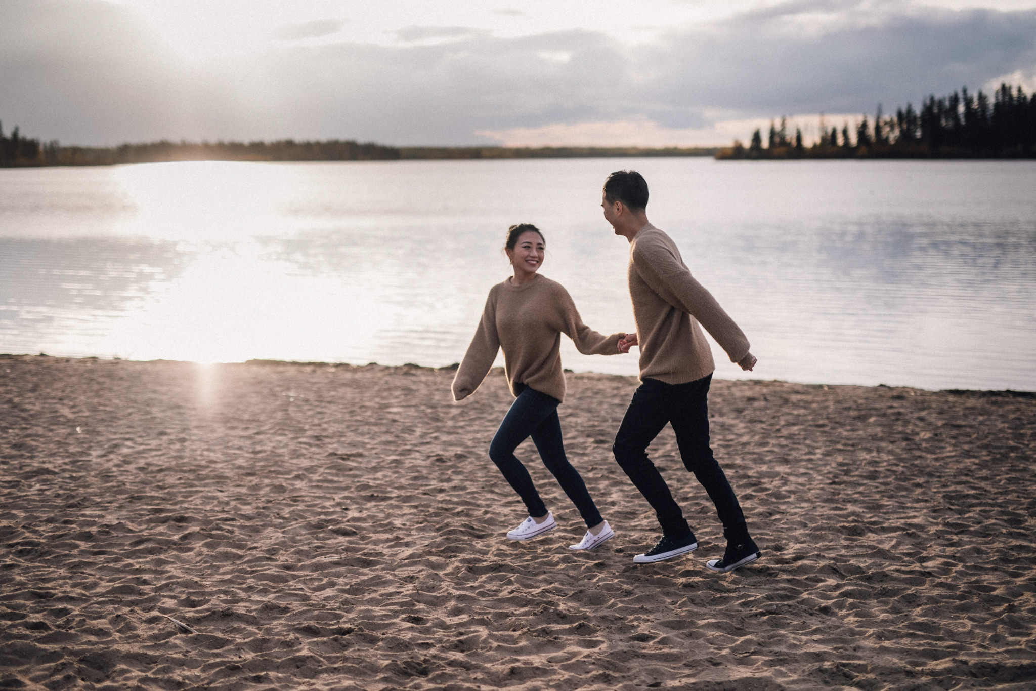 beach engagement session