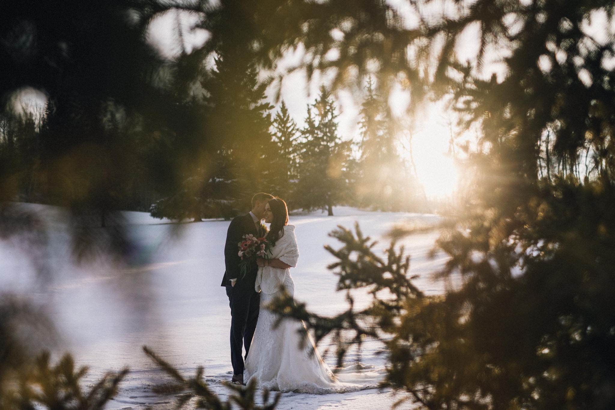 edmonton winter wedding