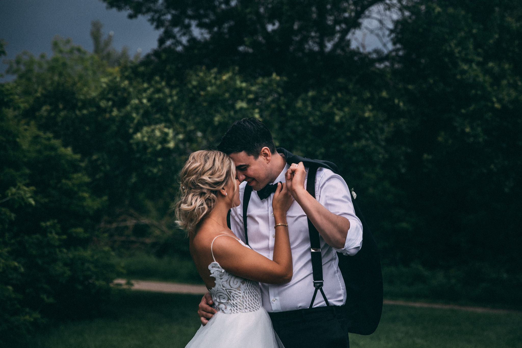 rainy wedding day