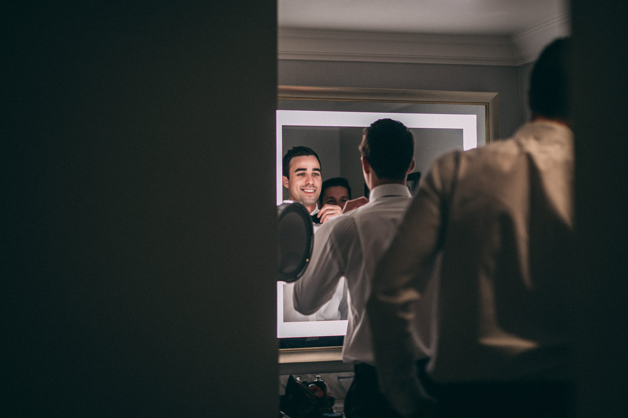 groom getting ready