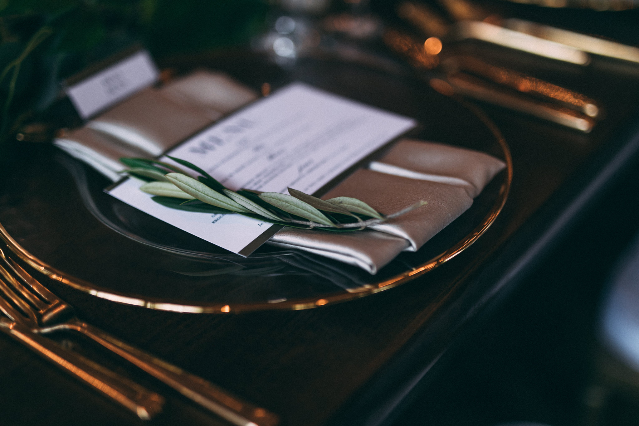 wedding place setting inspiration