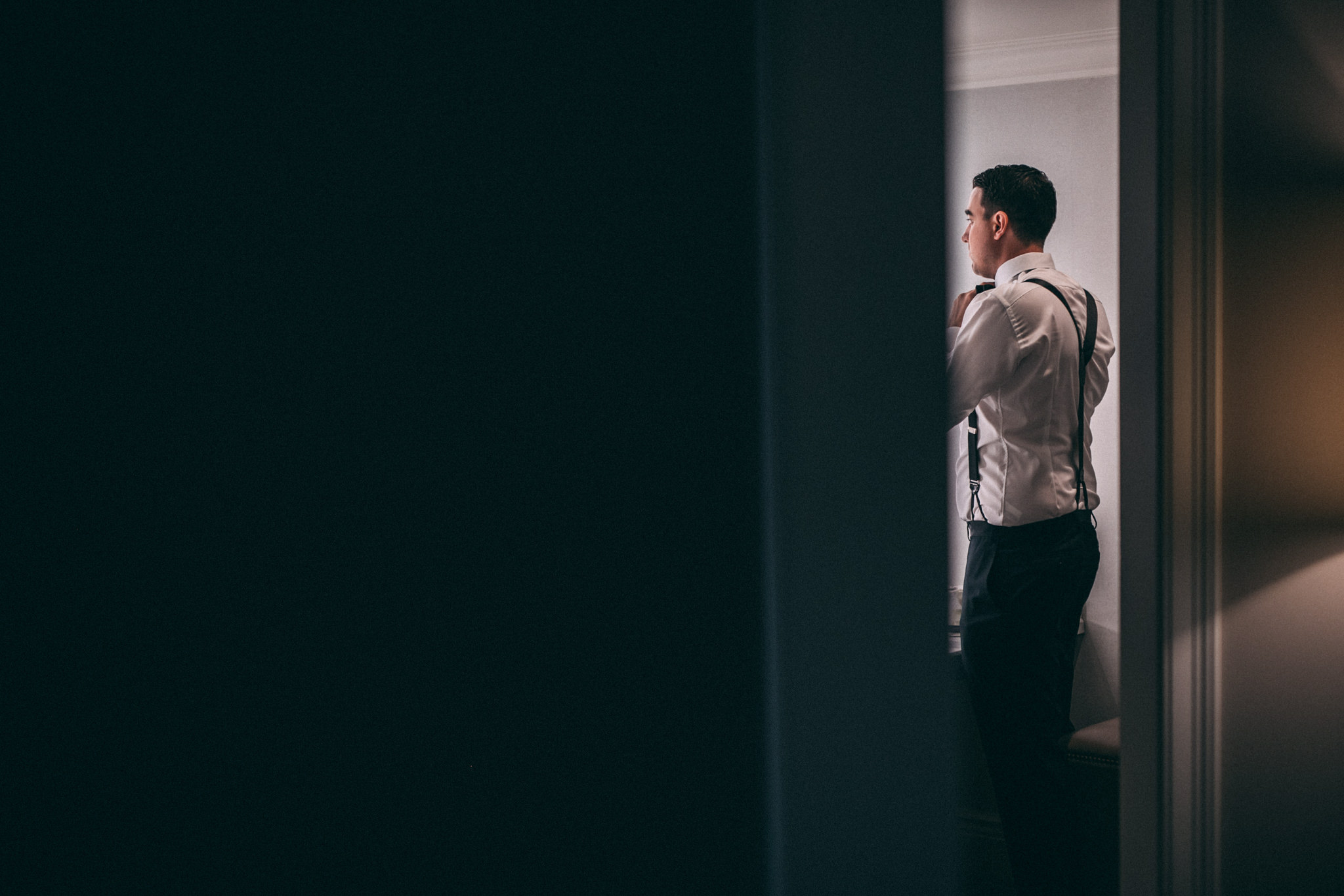 groom getting ready