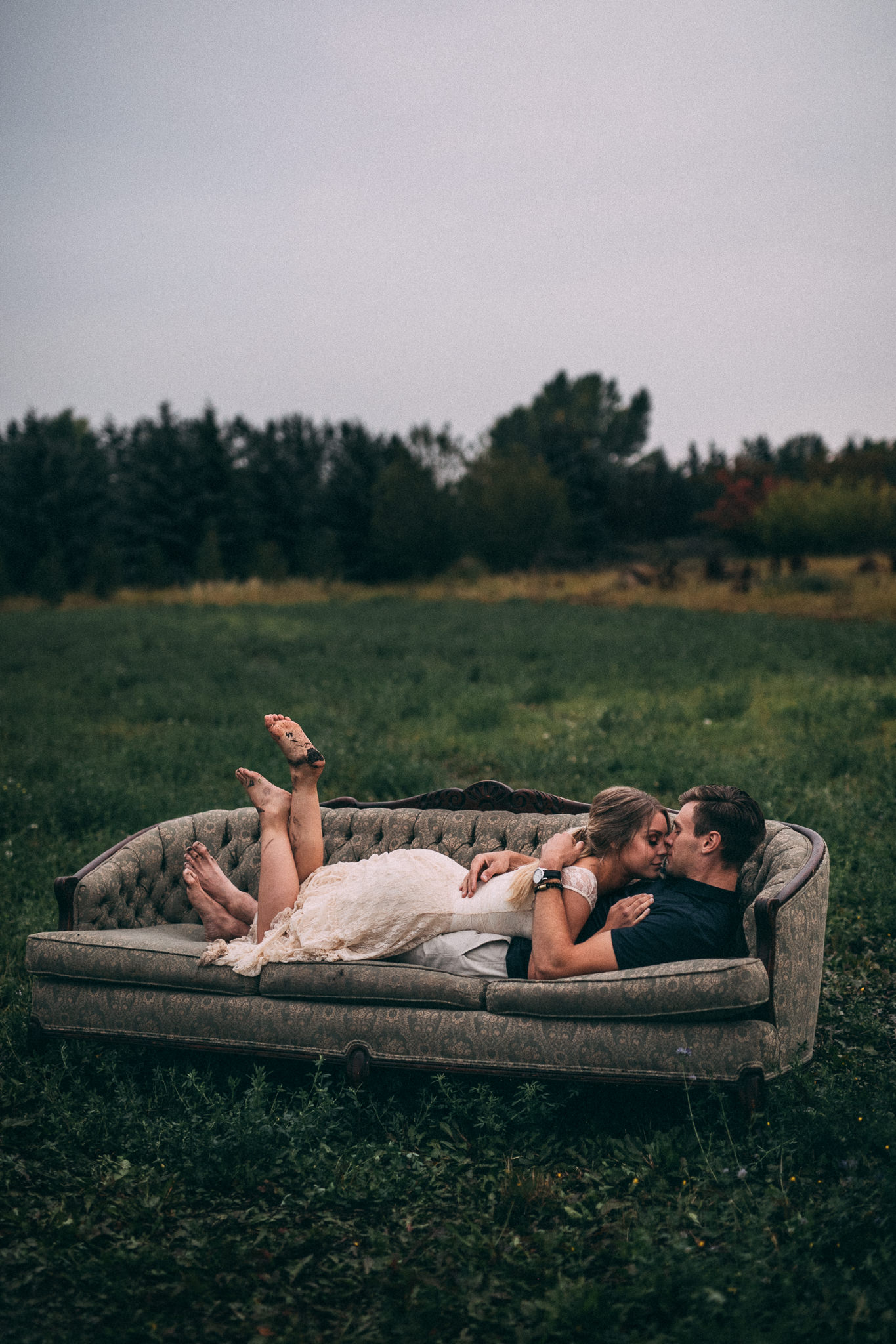 boho engagement session