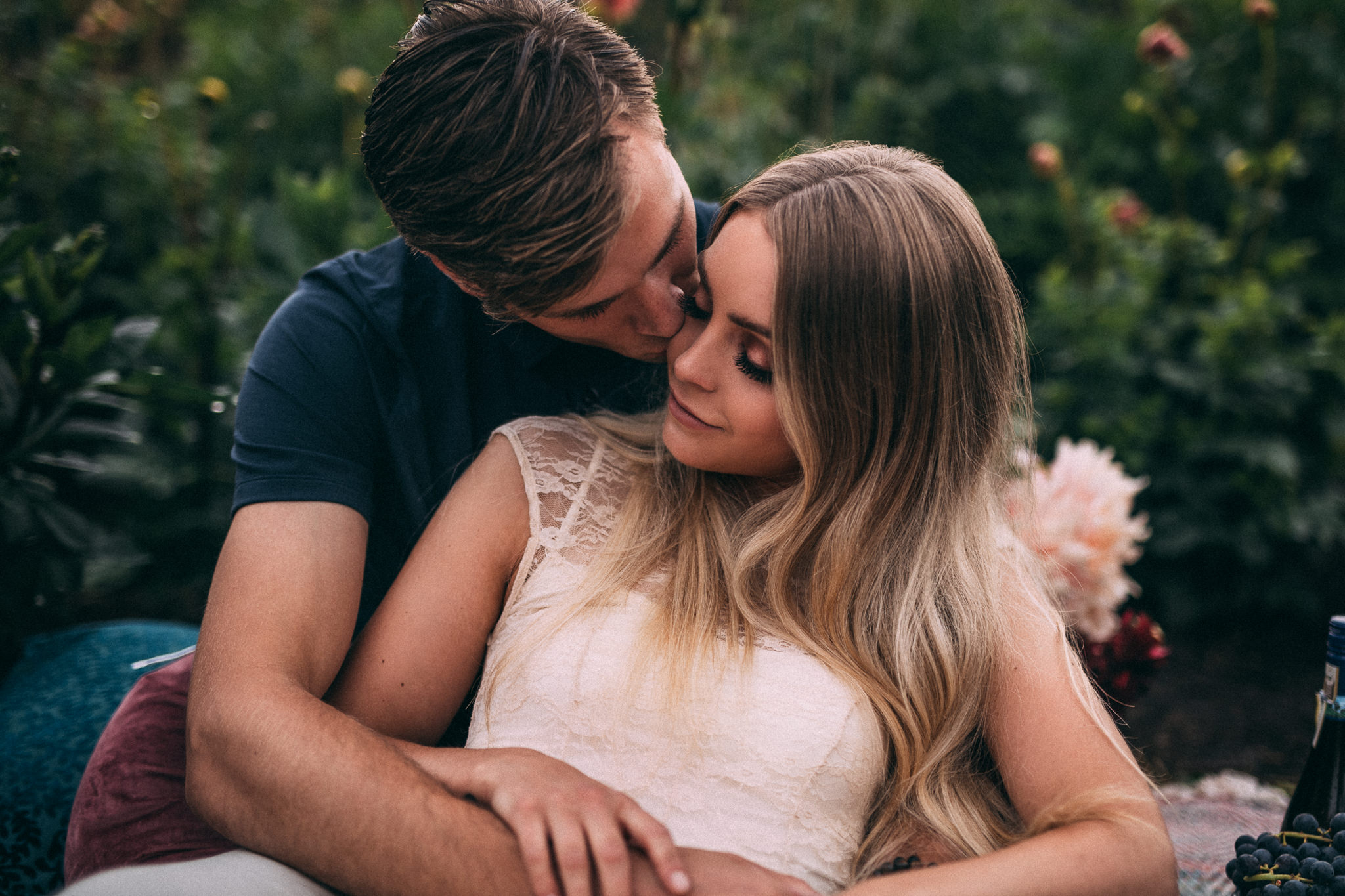 flower field engagement