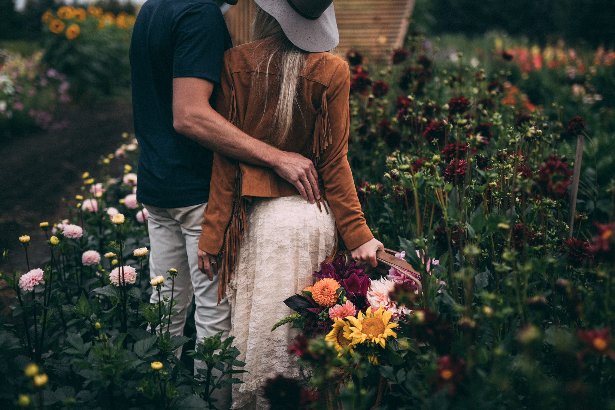 boho engagement session