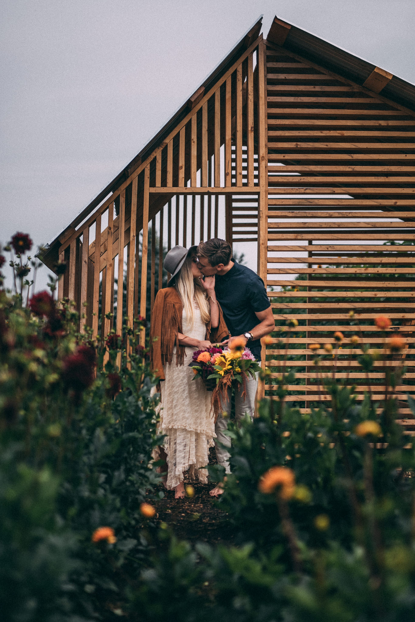 flower field engagement