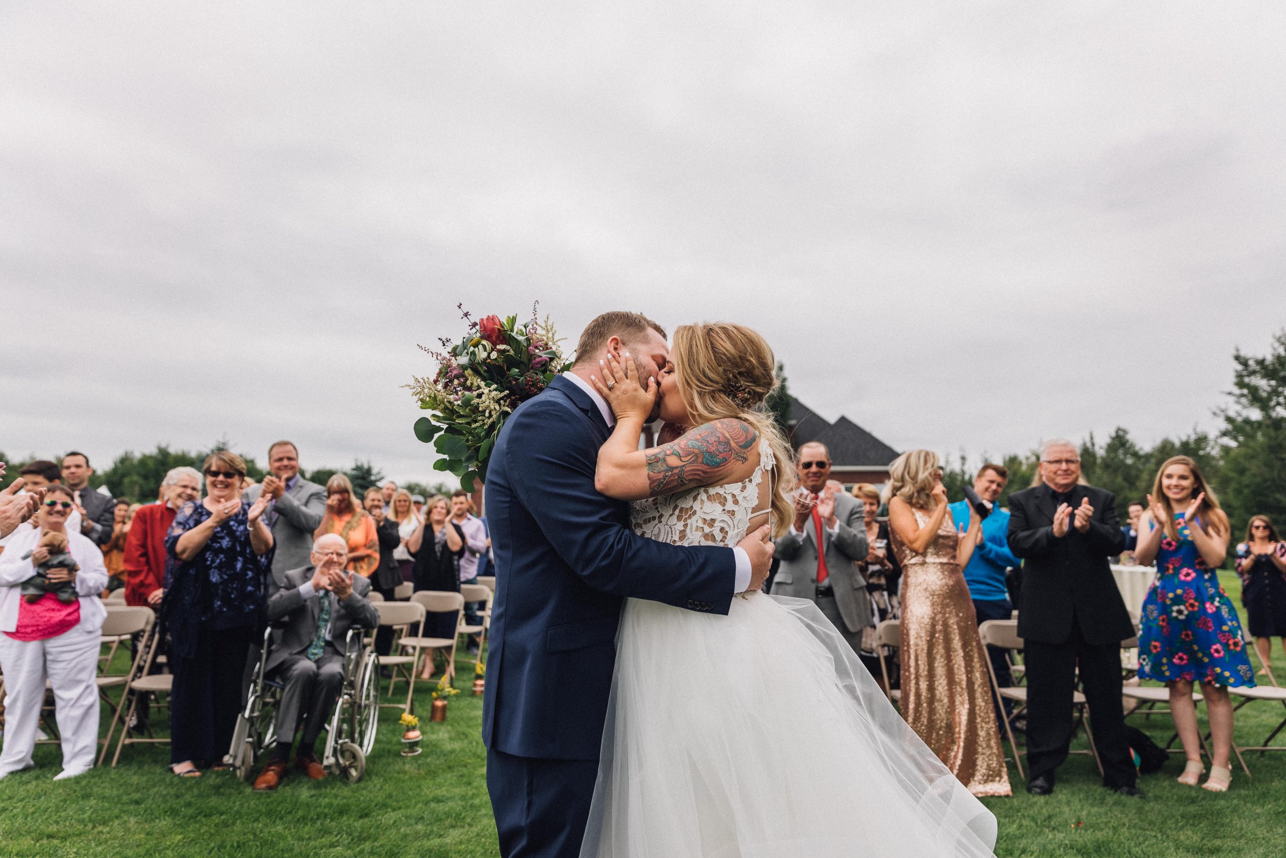 Edmonton outdoor tent wedding