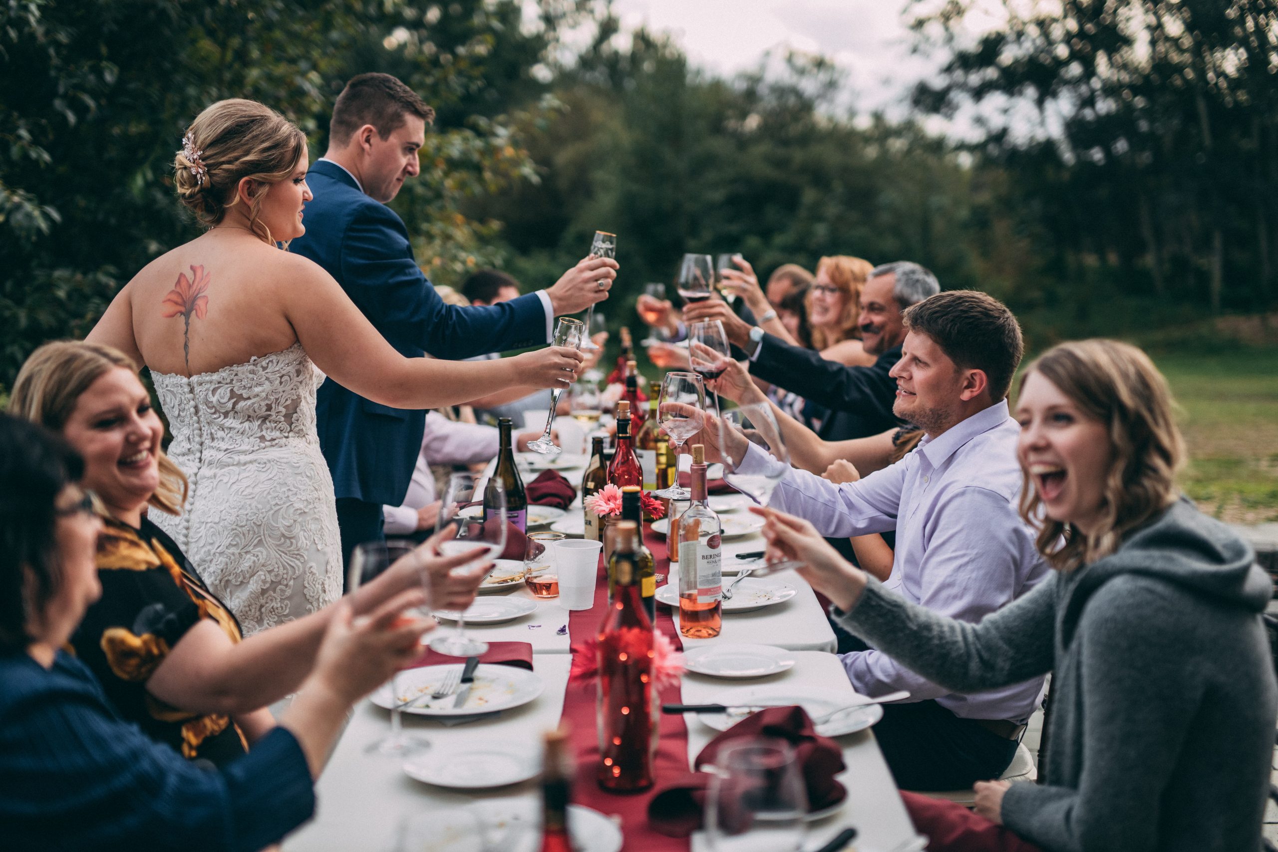 intimate outdoor wedding janine rose photography