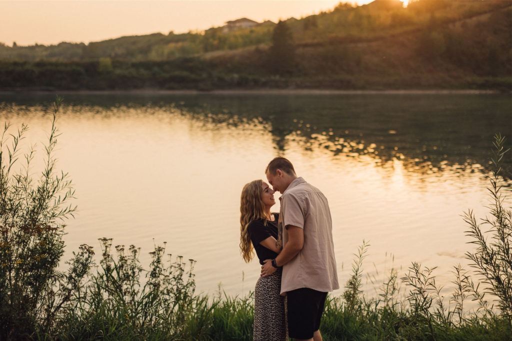 Sunset Edmonton Couples session © Janine Rose Photography