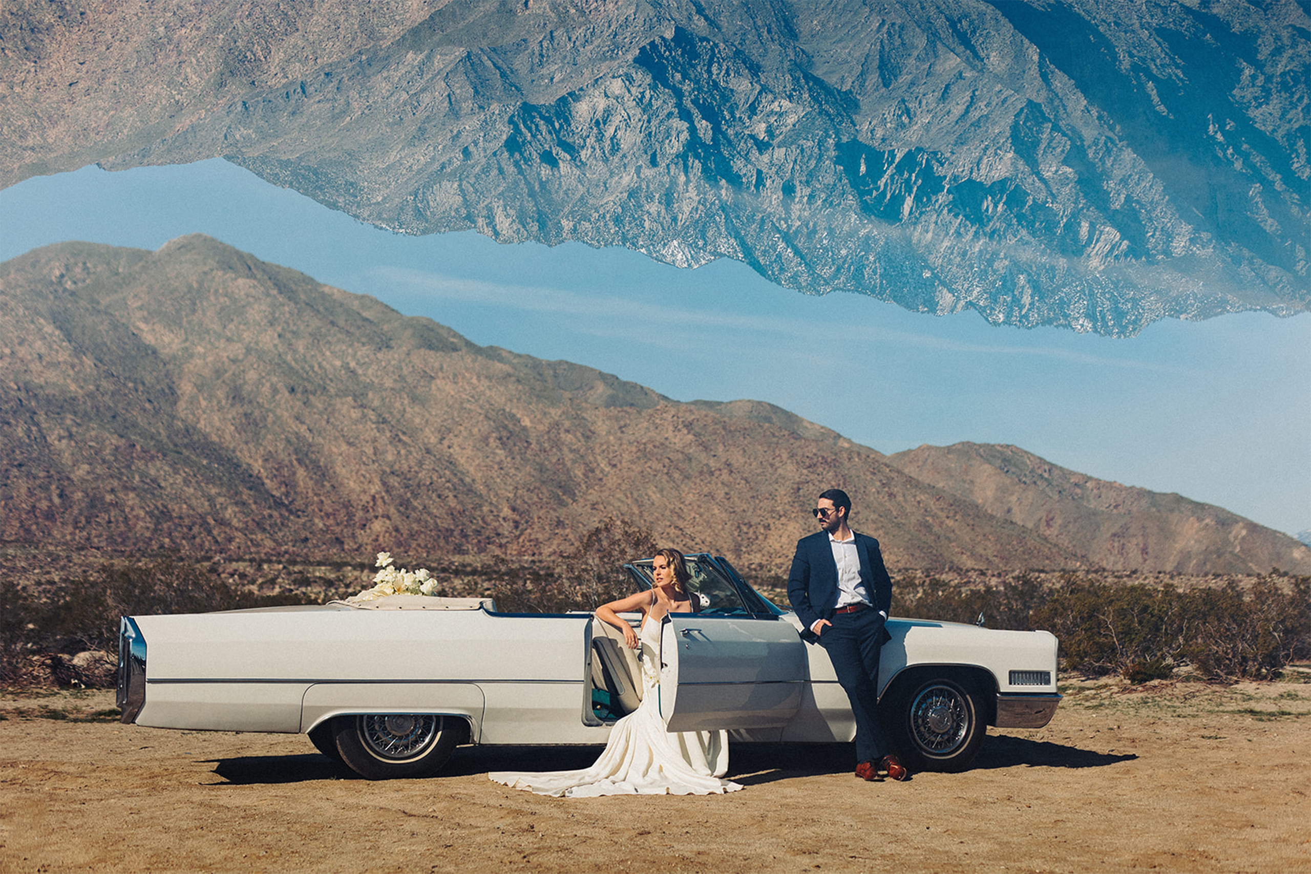 palm springs desert styled elopement